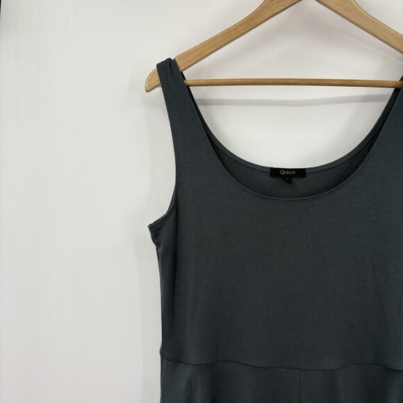 Quince Midi Dress Women Large Tencel Jersey Fit Flare Stretch Comfy Capsule Soft - Picture 2 of 9